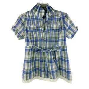 Vigoss Women's Plaid Top Size: L
